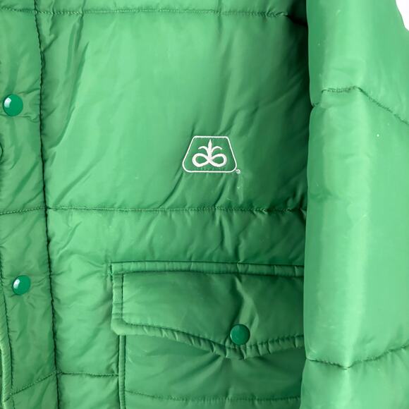 Vintage Carpenter Uniforms Pioneer Seeds Puffer Jacket Coat XL Green - Picture 4 of 8